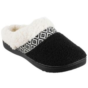 🆕 Isotoner Women's Warm Cozy Memory Foam Fuzzy Slippers, Indoor Outdoor